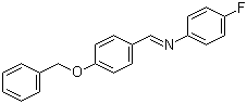 structure of CAS# 70627-52-0, N-(4-(Benzyloxy)benzylidene)-4-fluoroaniline;4-Fluoro-N-[[4-(phenylmethoxy)phenyl]methylene]benzenamine