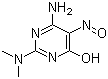4-Amino-2-dimethylamino-6-hydroxy-5-nitrosopyrimidine molecular structure (CAS 70700-44-6)