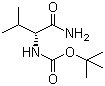 structure of CAS# 70717-76-9, Boc-D-valine amide;N-tert-Butoxycarbonyl-D-valine amide; Boc-D-Val-NH2