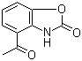 4-乙酰基-2-苯并恶唑酮分子结构 (CAS 70735-79-4)