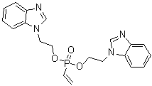 乙烯基膦酸二[2-(1H-苯并咪唑-1-基)乙基]酯分子结构 (CAS 70745-16-3)