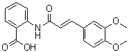 反式-曲尼司特分子结构 (CAS 70806-55-2)