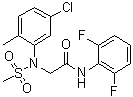 2-[(5-Chloro-2-methylphenyl)(methylsulfonyl)amino]-N-(2,6-difluorophenyl)acetamide molecular structure (CAS 708219-39-0)