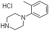 1-(2-甲基苯基)哌嗪盐酸盐分子结构 (CAS 70849-60-4)