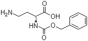 结构式 CAS# 70882-66-5, N-alpha-苄氧羰基-D-2,4-二氨基丁酸