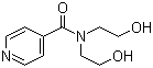 N,N-双(2-羟乙基)异烟酰胺分子结构 (CAS 70892-82-9)