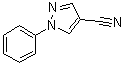 结构式 CAS# 709-04-6, 1-苯基吡唑-4-甲腈