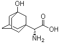结构式 CAS# 709031-29-8, 3-羟基-1-金刚烷基-D-甘氨酸
