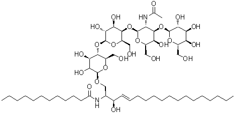 Asialo ganglioside GM1a molecular structure (CAS 71012-19-6)