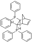 (1R,2S,3S,4S)-Bicyclo[2.2.1]hept-5-ene-2,3-diylbis[diphenylphosphine] molecular structure (CAS 71042-54-1)