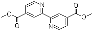 structure of CAS# 71071-46-0, 4,4'-Bis(methoxycarbonly)-2,2'-bipyridine;2,2'-Bipyridinyl-4,4'-dicarboxylic acid dimethyl ester