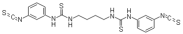 structure of CAS# 711019-86-2, MRS 2578;N,N''-1,4-Butanediylbis[N'-(3-isothiocyanatophenyl)thiourea