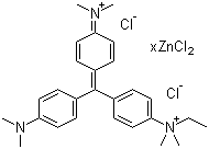 Methyl Green zinc chloride salt molecular structure (CAS 7114-03-6)