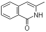 structure of CAS# 7114-80-9, 3-Methylisoquinolin-1(2H)-one;3-Methyl-1(2H)-isoquinolone; 3-Methyl-1-isoquinolone; 3-Methyl-2H-isoquinolin-1-one