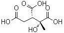 结构式 CAS# 71183-66-9, (2S,3R)-3-羟基丁烷-1,2,3-三羧酸