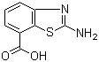 2-氨基苯并噻唑-7-甲酸分子结构 (CAS 71224-95-8)