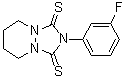 2-(3-Fluorophenyl)tetrahydro-1H-[1,2,4]triazolo[1,2-a]pyridazine-1,3(2H)-dithione molecular structure (CAS 71248-12-9)