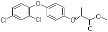 (2R)-2-[4-(2,4-二氯苯氧基)苯氧基]丙酸甲酯分子结构 (CAS 71283-65-3)