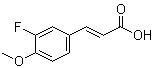 3-(3-Fluoro-4-methoxyphenyl)-2-propenoic acid molecular structure (CAS 713-85-9)