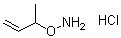 structure of CAS# 71350-16-8, O-(1-Methyl-2-propenyl)hydroxylamine hydrochloride