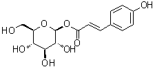 beta-D-Glucopyranose 1-[3-(4-hydroxyphenyl)-2-propenoate] molecular structure (CAS 7139-64-2)