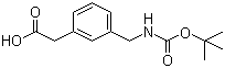 structure of CAS# 71420-95-6, Boc-(3-aminomethylphenyl)acetic acid