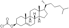 胆固醇甲酰氯分子结构 (CAS 7144-08-3)