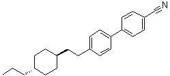 4'-[2-(反式-4-丙基环己基)乙基]-[1,1'-联苯]-4-甲腈分子结构 (CAS 71458-04-3)