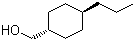 反式-4-丙基环己烷甲醇分子结构 (CAS 71458-06-5)
