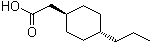 trans-4-Propylcyclohexylacetic acid molecular structure (CAS 71458-18-9)