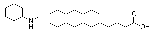 N-Methylcyclohexanamine octadecanoate molecular structure (CAS 71486-47-0)