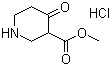Methyl 4-oxo-3-piperidinecarboxylate hydrochloride molecular structure (CAS 71486-53-8)