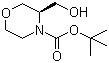 structure of CAS# 714971-28-5, tert-Butyl (3S)-3-(hydroxymethyl)morpholine-4-carboxylate;(S)-3-Hydroxymethylmorpholine-4-carboxylic acid tert-butyl ester