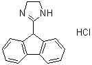 2-(9H-芴-9-基)-4,5-二氢-1H-咪唑单盐酸盐分子结构 (CAS 7150-11-0)