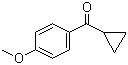 structure of CAS# 7152-03-6, Cyclopropyl 4-methoxyphenyl ketone;(4-Methoxybenzoyl)cyclopropane