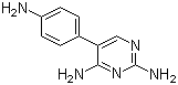 5-(4-氨基苯基)-2,4-嘧啶二胺分子结构 (CAS 71552-29-9)