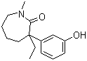 3-Ethylhexahydro-3-(3-hydroxyphenyl)-1-methyl-2H-azepin-2-one molecular structure (CAS 71556-74-6)
