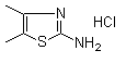 2-氨基-4,5-二甲基噻唑盐酸盐分子结构 (CAS 71574-33-9)