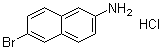 6-Bromo-2-naphthalenamine hydrochloride molecular structure (CAS 71590-31-3)