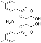 二对甲基苯甲酰-D-酒石酸一水物分子结构 (CAS 71607-31-3)