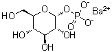 alpha-D-Glucopyranosyl phosphate barium salt molecular structure (CAS 71662-16-3)