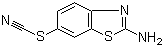 2-氨基-6-硫氰基苯并噻唑分子结构 (CAS 7170-77-6)