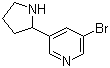 3-Bromo-5-(pyrrolidin-2-yl)pyridine molecular structure (CAS 71719-06-7)