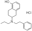 结构式 CAS# 71787-90-1, 5,6,7,8-四氢-6-[(2-苯基乙基)丙基氨基]-1-萘酚盐酸盐