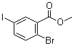 2-Bromo-5-iodobenzoic acid methyl ester molecular structure (CAS 717880-58-5)