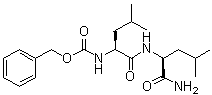 结构式 CAS# 71800-39-0, N-苄氧羰基-L-亮氨酰-L-亮氨酰胺