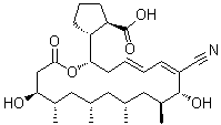 结构式 CAS# 7184-60-3, 密螺霉素