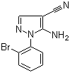 5-Amino-1-(2-bromophenyl)-1H-pyrazole-4-carbonitrile molecular structure (CAS 71856-54-7)
