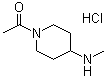 结构式 CAS# 71879-46-4, 1-乙酰基-N-甲基-4-哌啶胺单盐酸盐