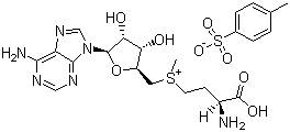 structure of CAS# 71914-80-2, S-Adenosyl-L-methionine tosylate;S-(5'-Adenosyl)-L-methionine p-toluenesulfonate; S-(5'-Adenosyl)-L-methioninetoluene-4-sulfonate